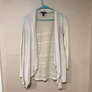 Forever 21 white cardigan